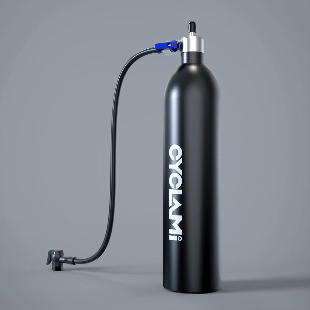 CYCLAMI-Gonfleur de route VTT en alliage d'aluminium, bouteille d'air, booster d'opathie avec assuje