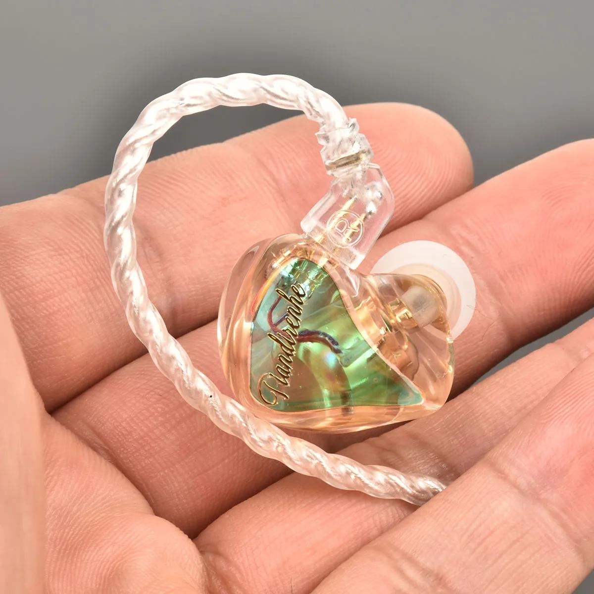 Tiandirenhe TD15 coloré scintillement résine HIFI écouteur 0.78 pour câble TFZ HiFi basse écouteurs