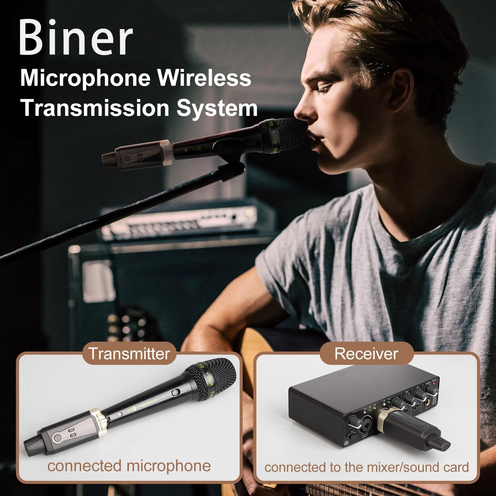 Système de Microphone sans fil, transmetteur et récepteur XLR sans fil UHF pour Microphone dynamique