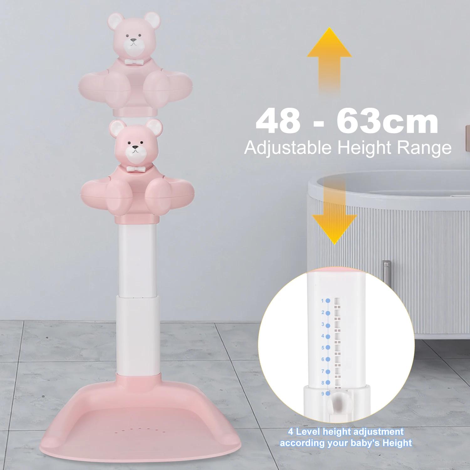 Support de bain pour bébé, Assistant de bain pour bébé, Support de bain avec hauteur et accoudoir ré