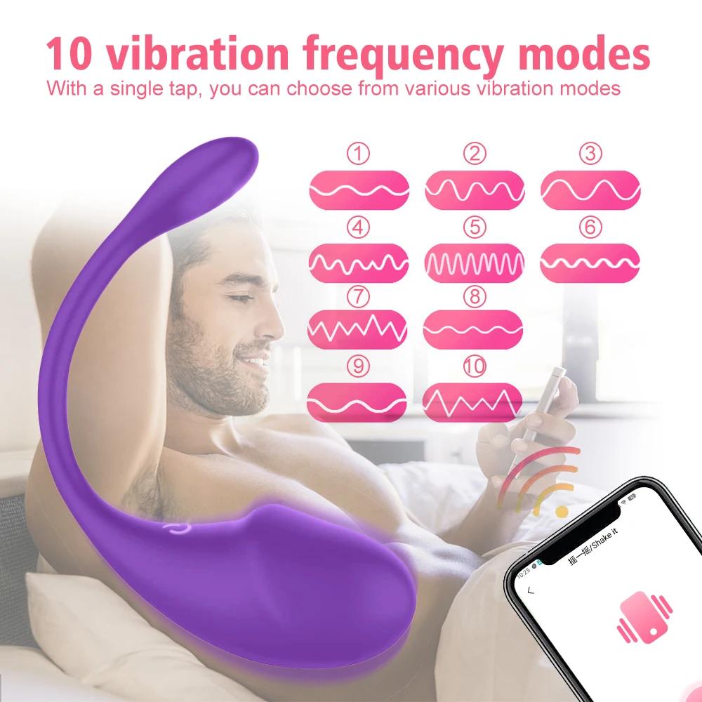 Vibromasseur point G sans fil Bluetooth pour femme, gode télécommandé, œuf vibrant, clitoris, culott