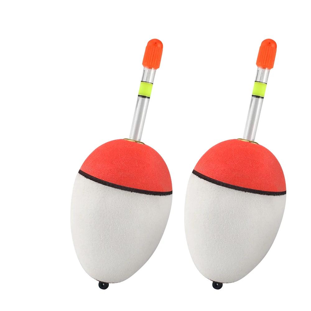 DNDYUJU 3 pièces flotteur de pêche haute qualité EVA bouée lumineuse Tube appât de poisson pour la p