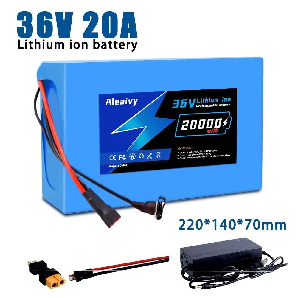 Batterie de vélo électrique haute capacité, 36V, 20Ah, BMS 30A intégré, idéale pour les vélos électr