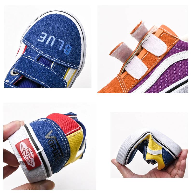 Opoee-Chaussures Respirantes en Toile Colorée pour Enfant Garçon et Fille, Version Coréenne, Nouvell