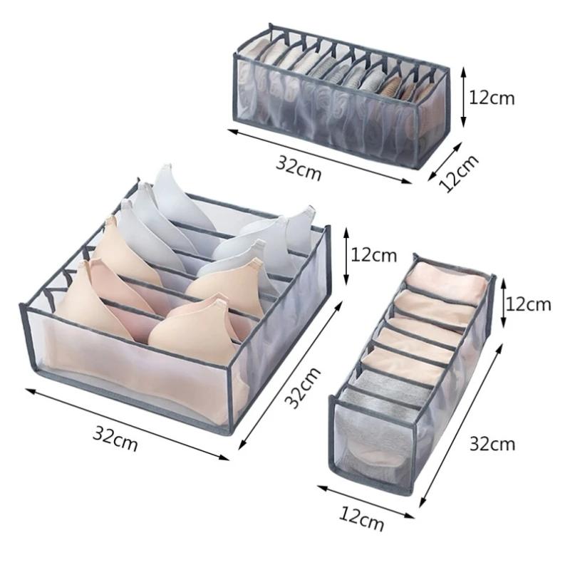 Organisateur culottes chaussettes boîtes de rangement garde-robe pantalons vêtements sous-vêtements