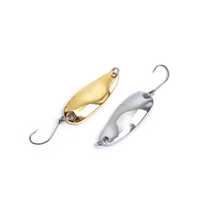 OUTKIT 1 pièces truite/basse leurre Spoonbait Spinners cuillère bobine artificielle/appât dur paille