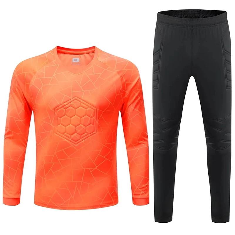 Uniforme de gardien de but de Football pour hommes et enfants, éponge de protection à manches longue