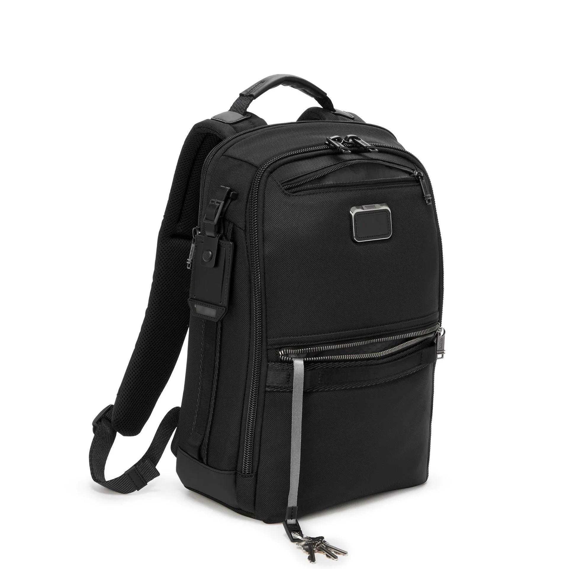 Sac à dos pour homme, pour les déplacements professionnels, en nylon balistique, noir pur, imperméab