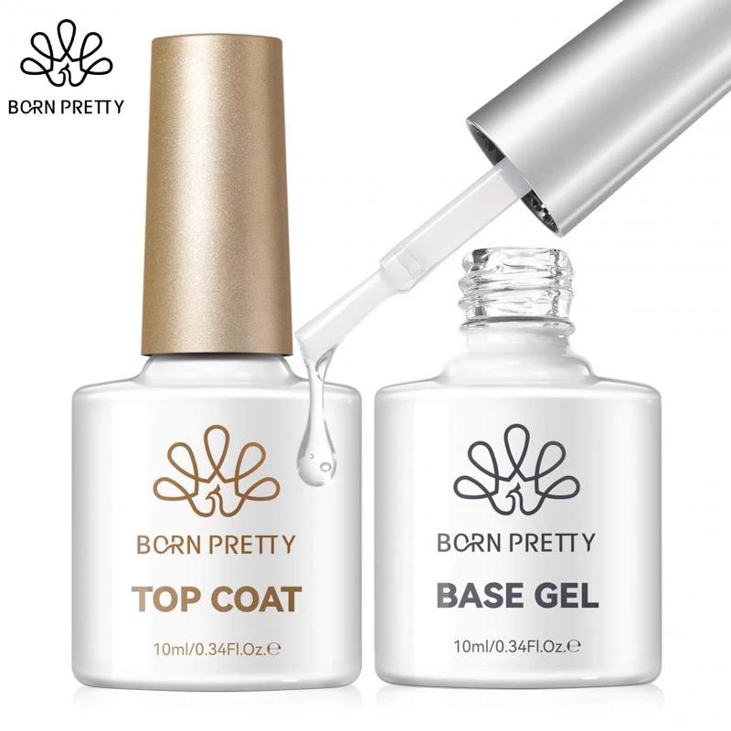BORN PRETTY-Verhéritage à Ongles Semi-Permanent vernis semis permanents uv Super Top Coat et Base Ge