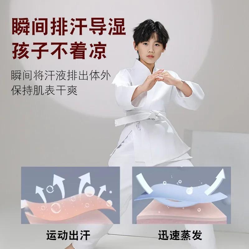 Nouvel uniforme de karaté respirant pour enfants et adultes, pantalons et vestes légers, uniforme d'