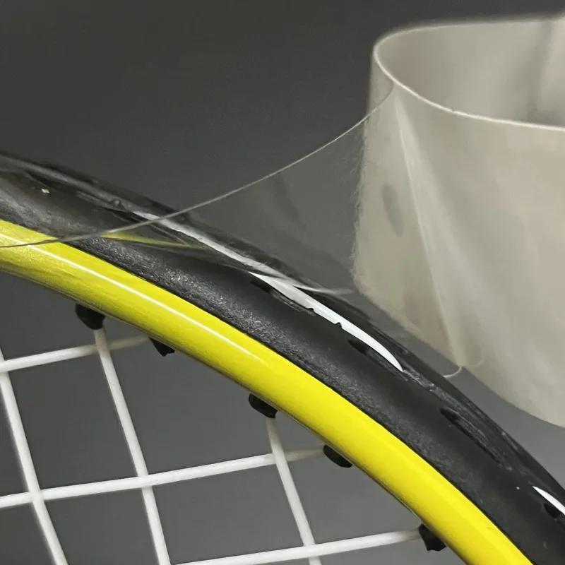 Bande de protection de bord de tête de raquette de Tennis auto-adhésive épaisse, 2 pièces, accessoir