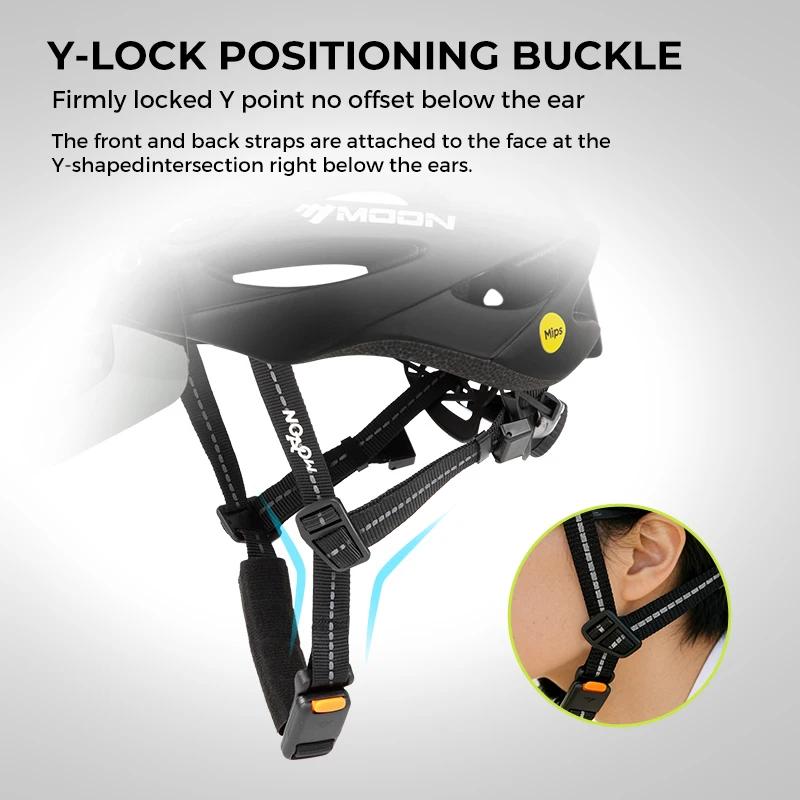 Casque de vélo MOON avec système de sécurité Mips pour hommes et femmes, casque de course à vélo ant