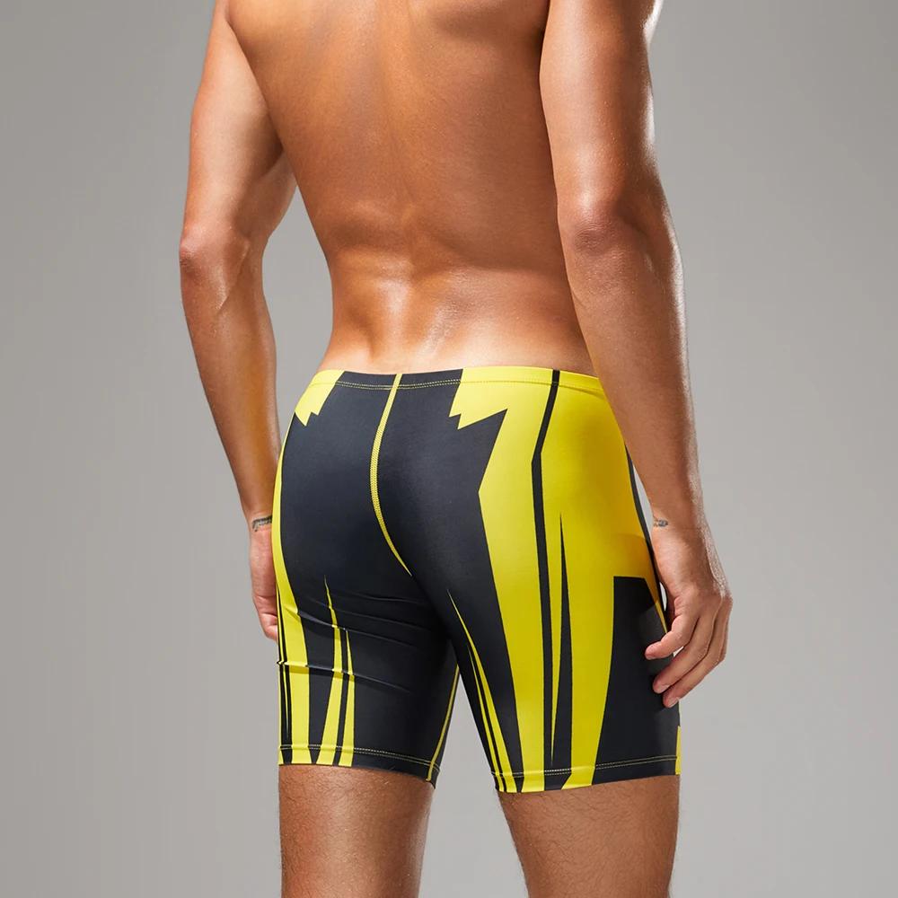 SEOBEAN-Nouveau maillot de bain coloré taille basse pour hommes, maillots de bain longs VORTEX