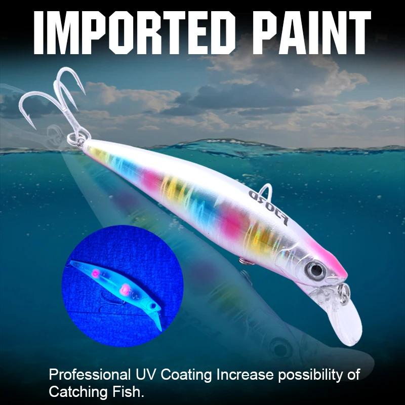FJORD 90mm 31g Laser Miracle coulant vairon noir dur Triple crochet eau de mer eau salée SwimBait ar
