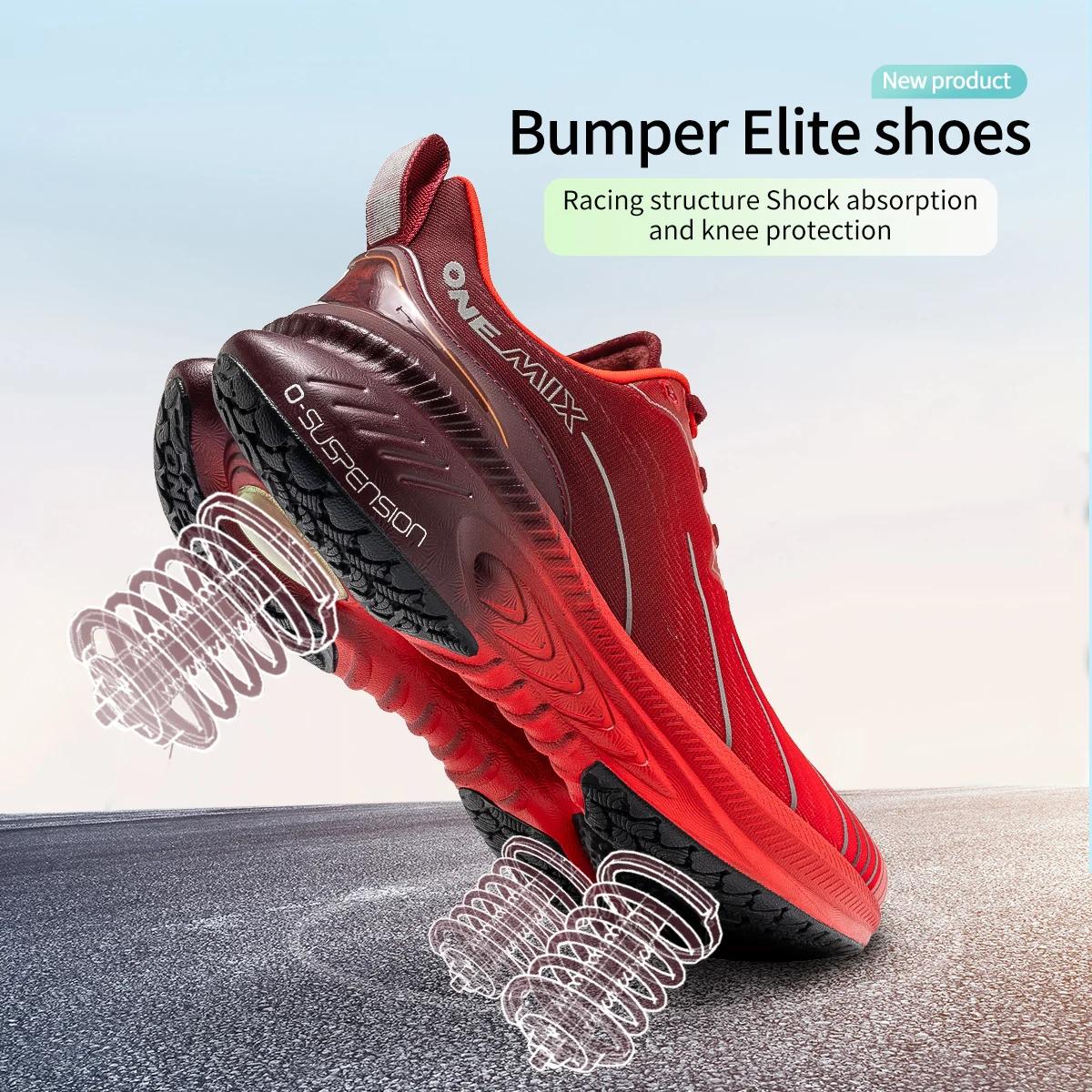 ONEMIX-Chaussures de course à lacets pour hommes, baskets d'athlétisme, de sport, d'extérieur