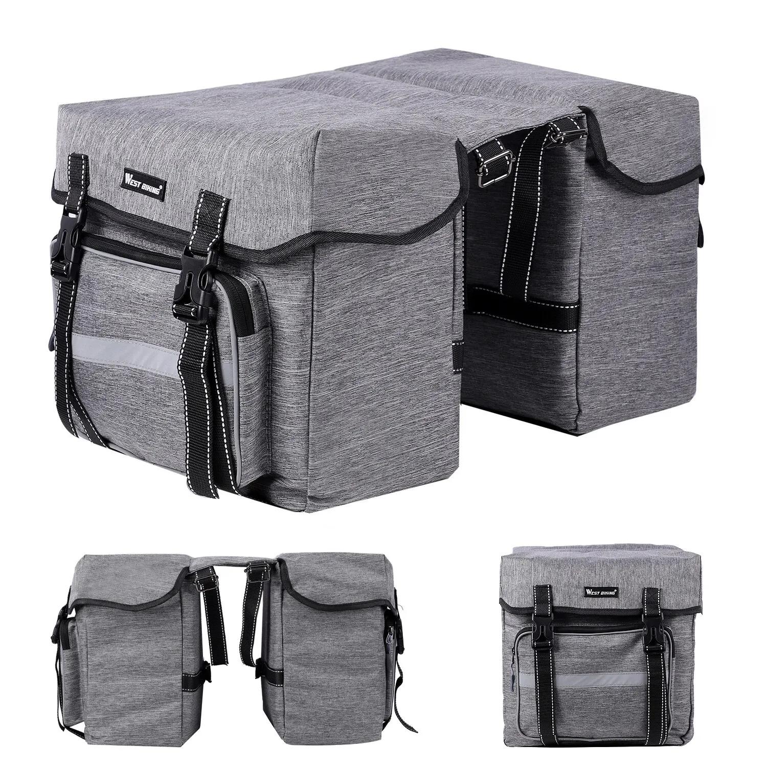 WEST VÉLO Vélo Siège Arrière Sac 25L Grande Capacité En Plein Air Porte Bagages Sacs Vélo VTT Route