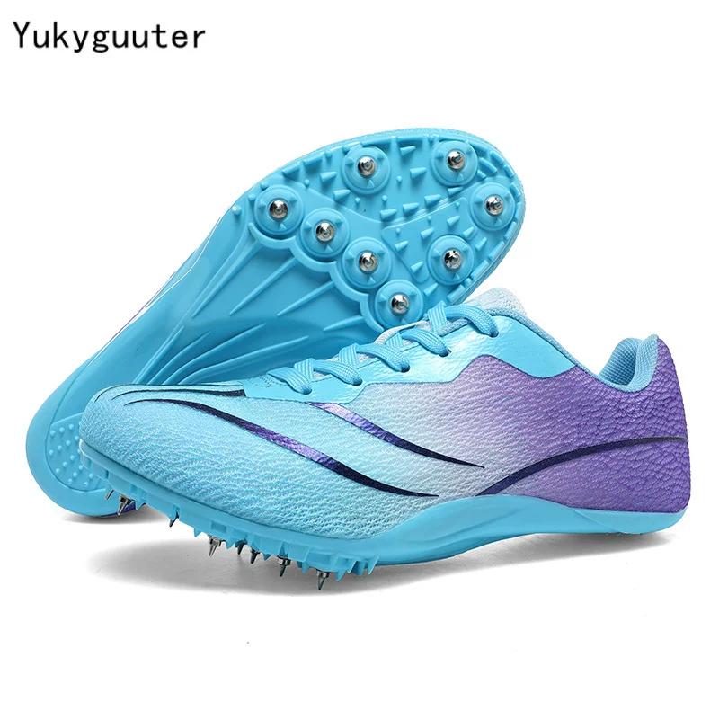 Hommes femmes athlète événements crampons Sprint chaussures athlète pointes courtes course baskets f