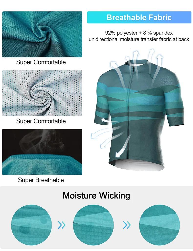 Maillot de cyclisme INBIKE pour homme, manches courtes, printemps et été, vêtements de sport pour vé
