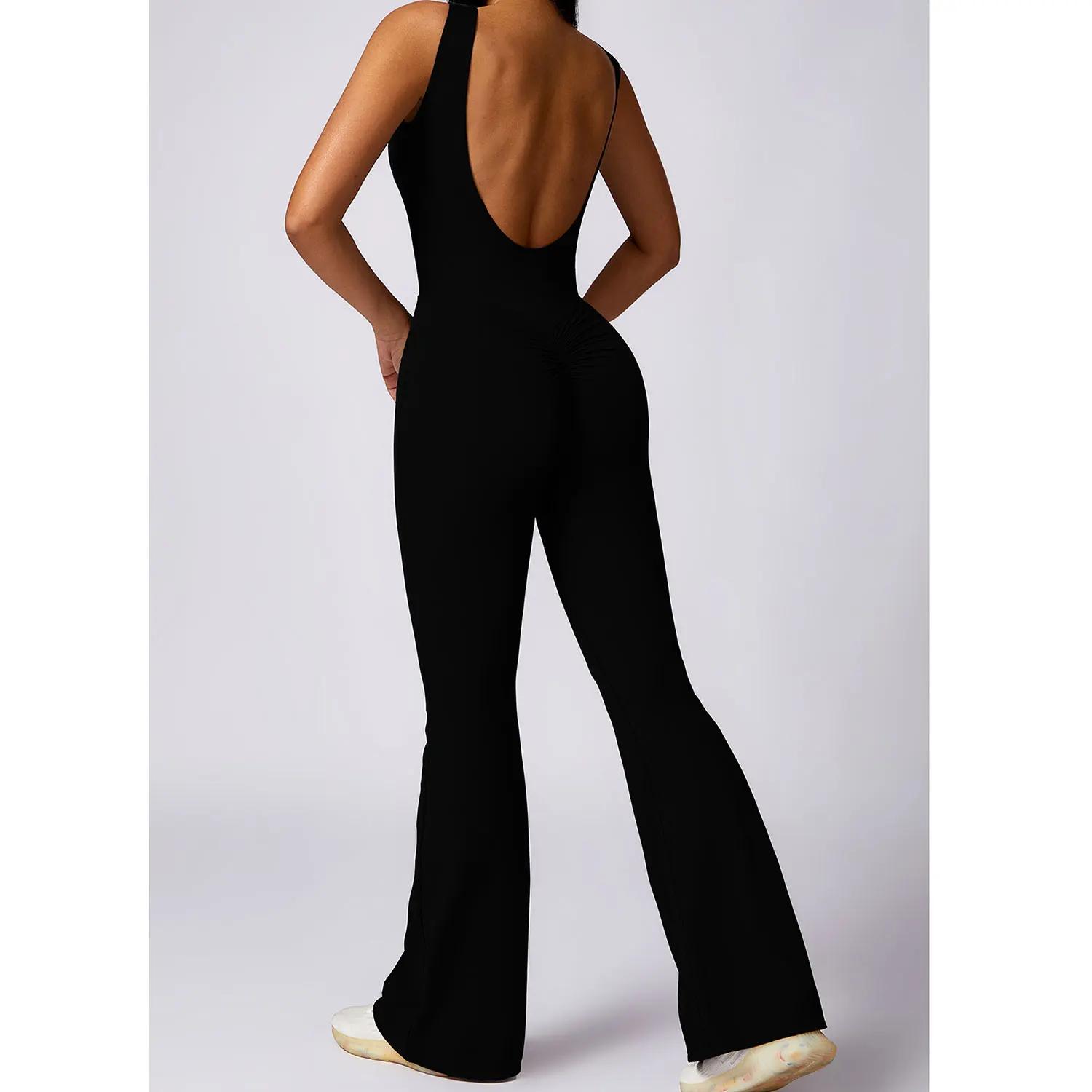Nouveau gymnastique femmes formation Yoga ensemble vêtements de sport femmes une pièce combinaison F