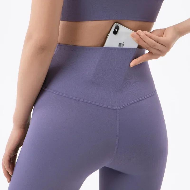 Leggings de Yoga pour Fitness Legging Sport Femme poche arrière pantalon Femme beurre doux taille ha