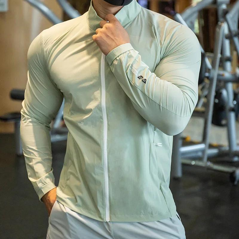 Veste de compression élastique OupillGym pour homme, manteau de course, collants d'entraînement, swe