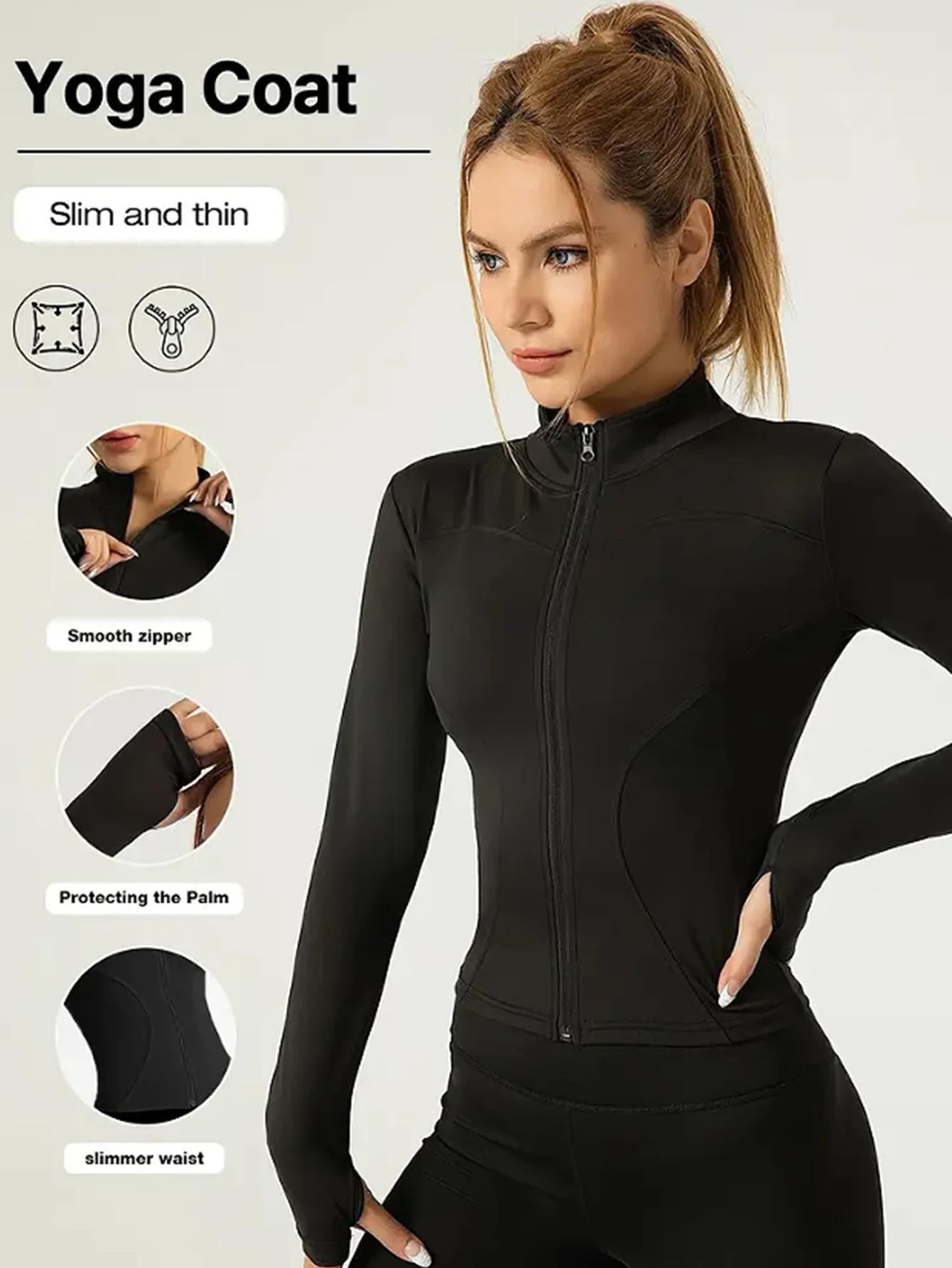 Veste de fitness, haut moulant à séchage rapide pour femmes, édition automne 2025, col montant de pr