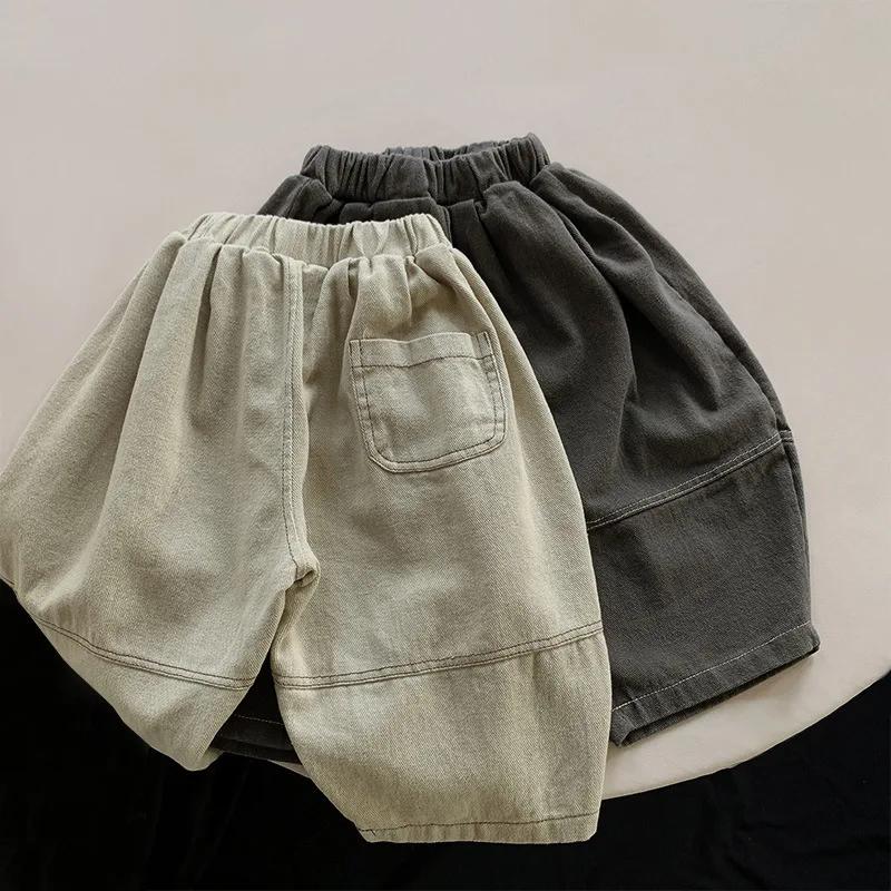 Pantalon sarouel à jambes larges pour enfants, vêtements décontractés pour bébés garçons et filles,