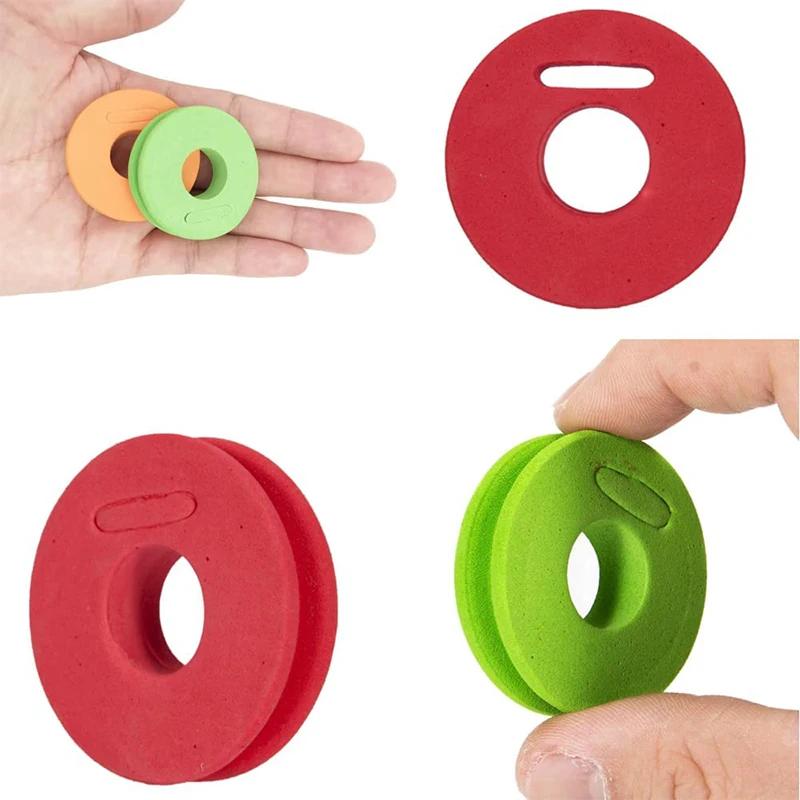 Planche de ligne de pêche en mousse éponge, 5 pièces, avec 5 broches enroulées, bobine de fil, acces