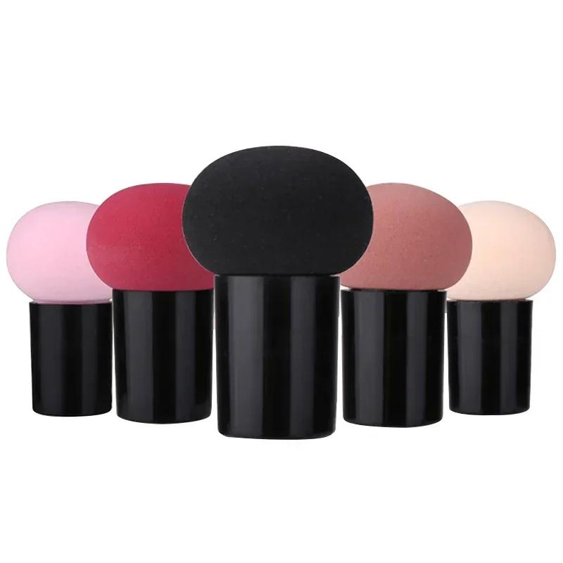 Bouffée de poudre à tête de champignon avec capuchon de protection, cosmétique humide et sec, coussi