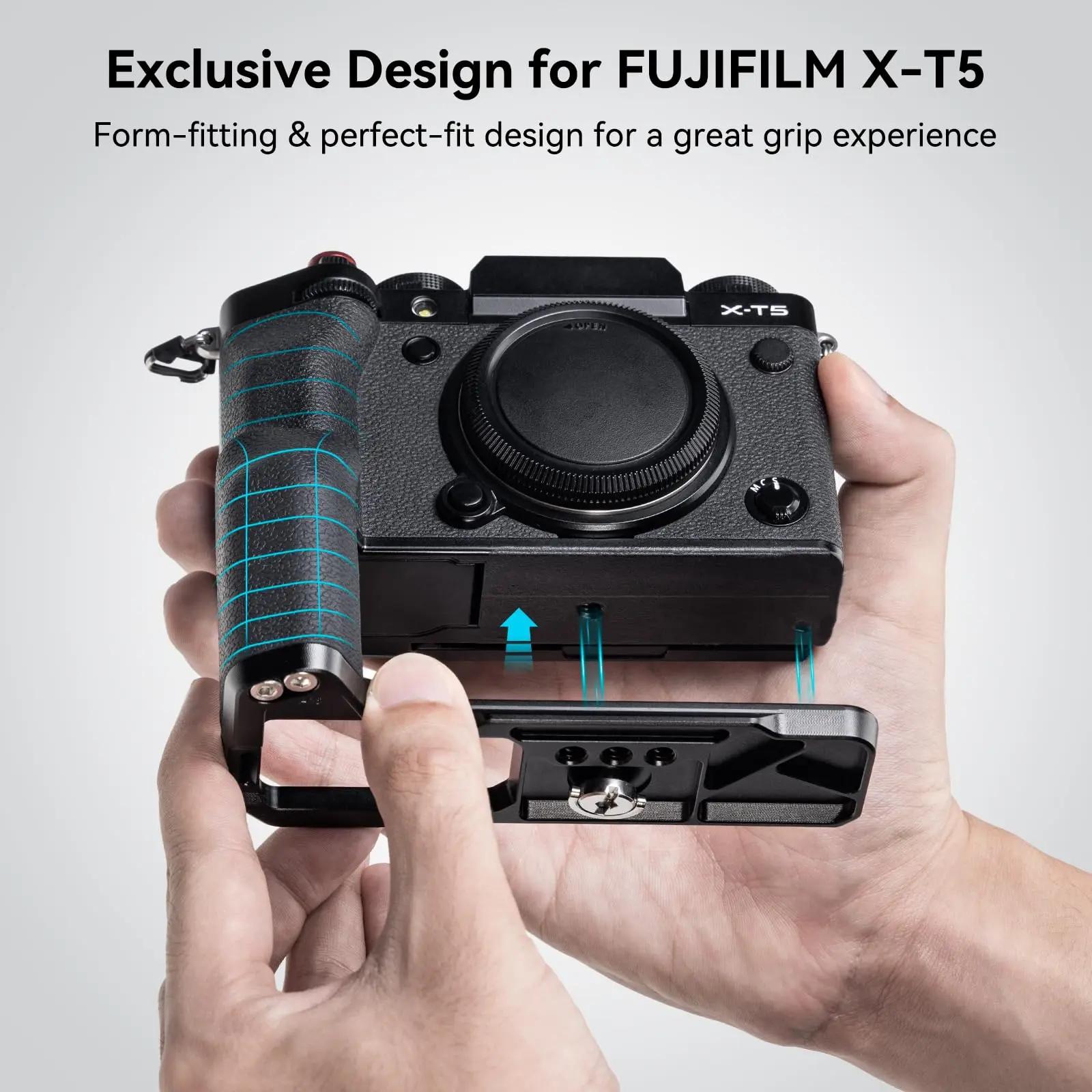 SmallRig X-T5 poignée en forme de L pour appareil photo FUJIFILM X-T5 avec plaque à dégagement rapid
