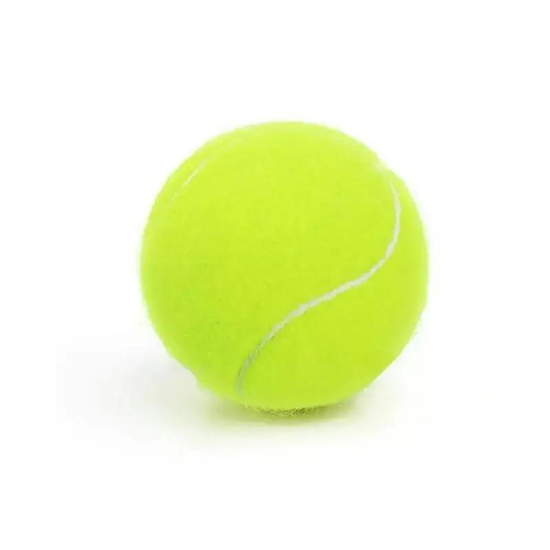 Balle de tennis en fibre de caoutchouc, haute élasticité, divertissement d'entraînement pour la comp