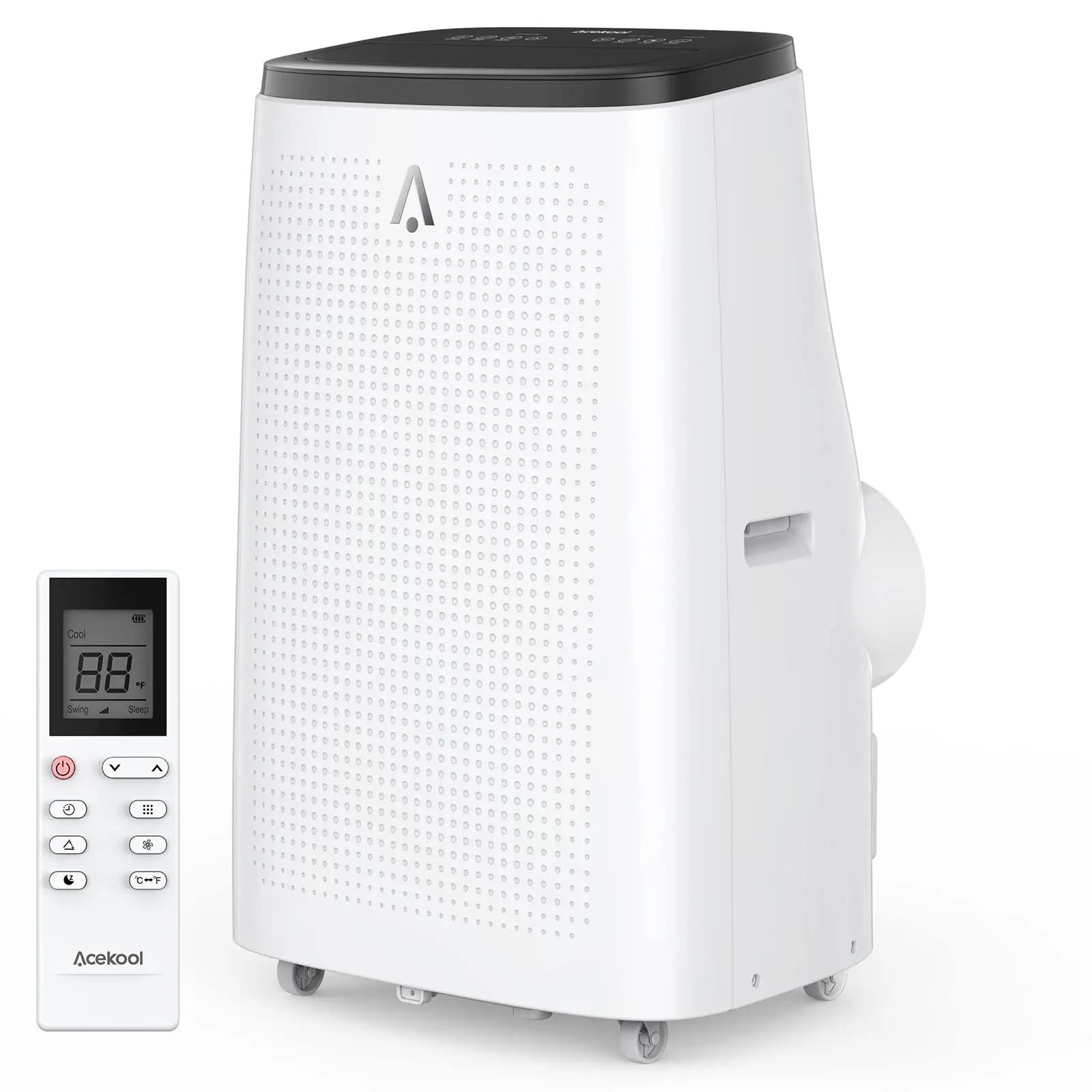 Climatiseur portable avec télécommande, 14 000BTU (RAE prédit), DeAquarelle, Ventilateur avec téléco