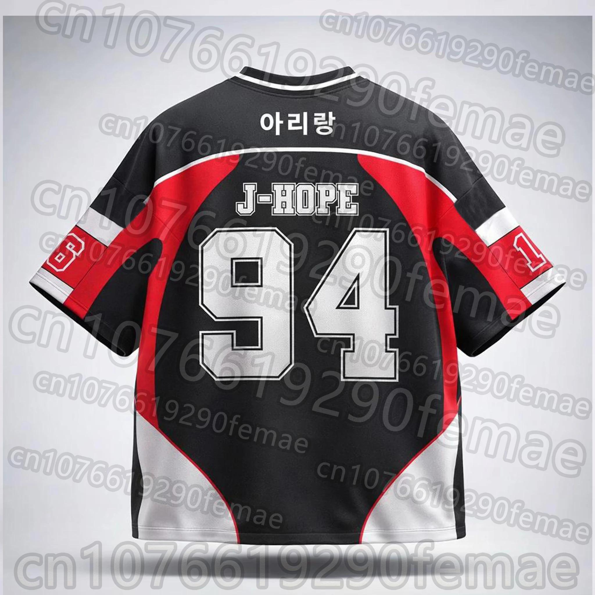 Marchandises KPOP tendance Été 2026 J-HOPE Boy Band # T-shirt 94 style idole coréenne, maillot de sp