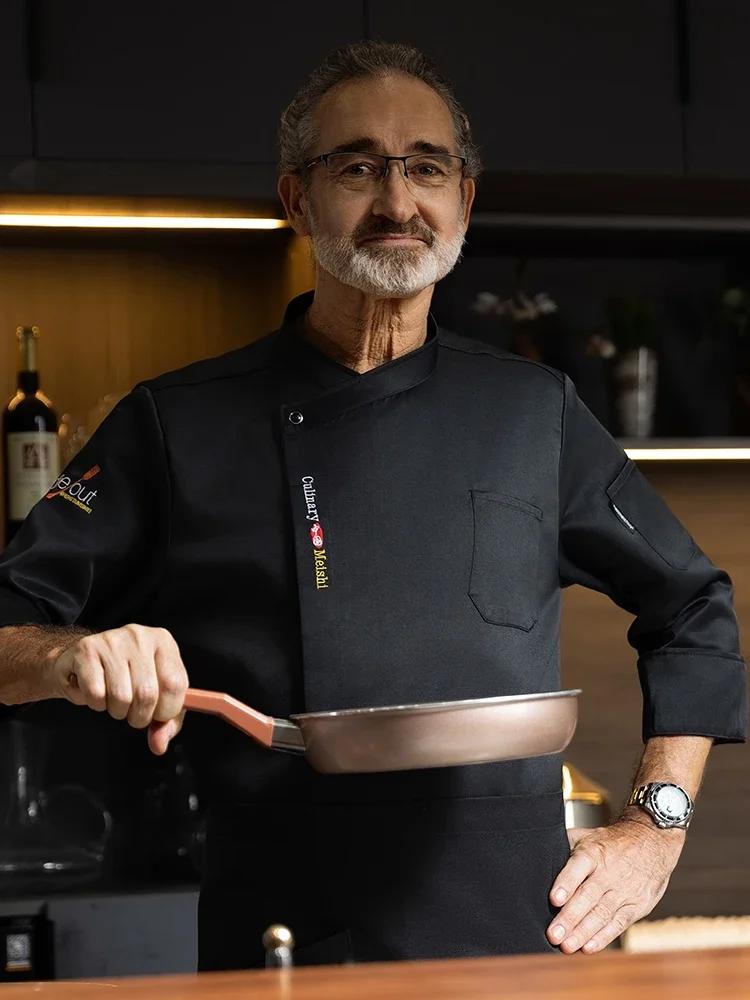 Uniforme de cuisine de restaurant, vestes de chef d'hôtel, vêtements de service alimentaire, chemise