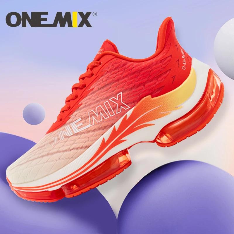 ONEMIX 2025 nouvelle Marathon hommes respirant antidérapant absorbant les chocs paire chaussures fem