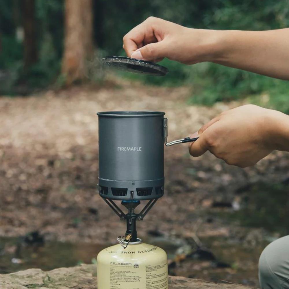 Pot ultraléger en forme d'érable de feu G3 Petrel, 600ml, léger, pour l'extérieur, échangeur de chal