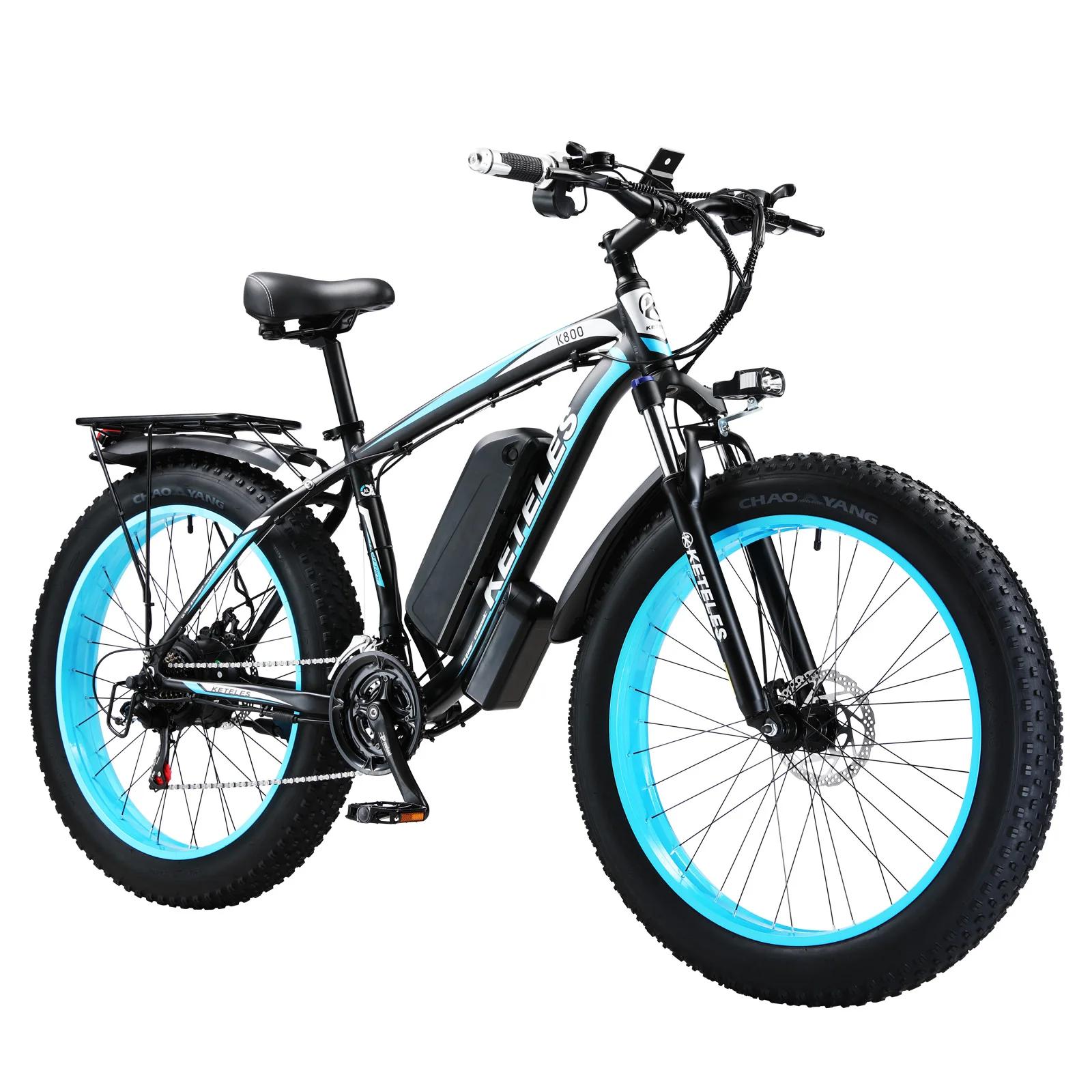 EllTELES-Vélo Électrique K800 de Haute Qualité, 1000W, 13Ah, 27MPH, Livraison Rapide