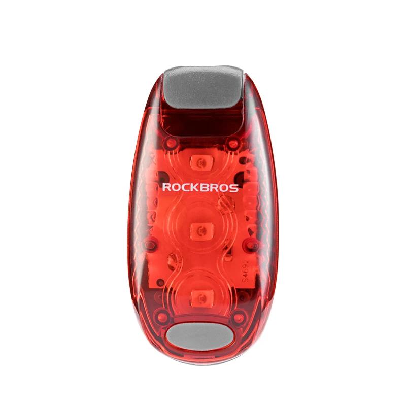 ROCKBROS – feu arrière de vélo, feu d'avertissement, sac de casque de cyclisme, lanterne hydrofuge,