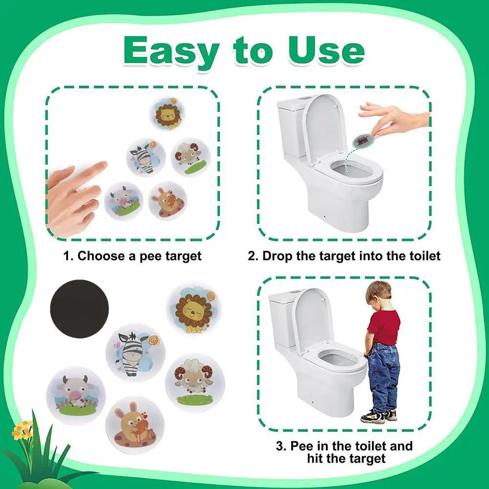 Autocollant de toilette thermochromique étanche pour urinoir, autocollant de formation, document pro