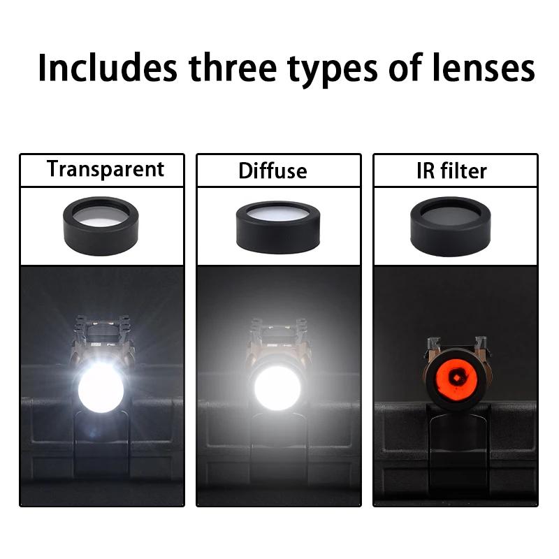 WADSN tactique M300 M600 X300 X400V protecteur arme de chasse lumière lampe de poche LED couverture