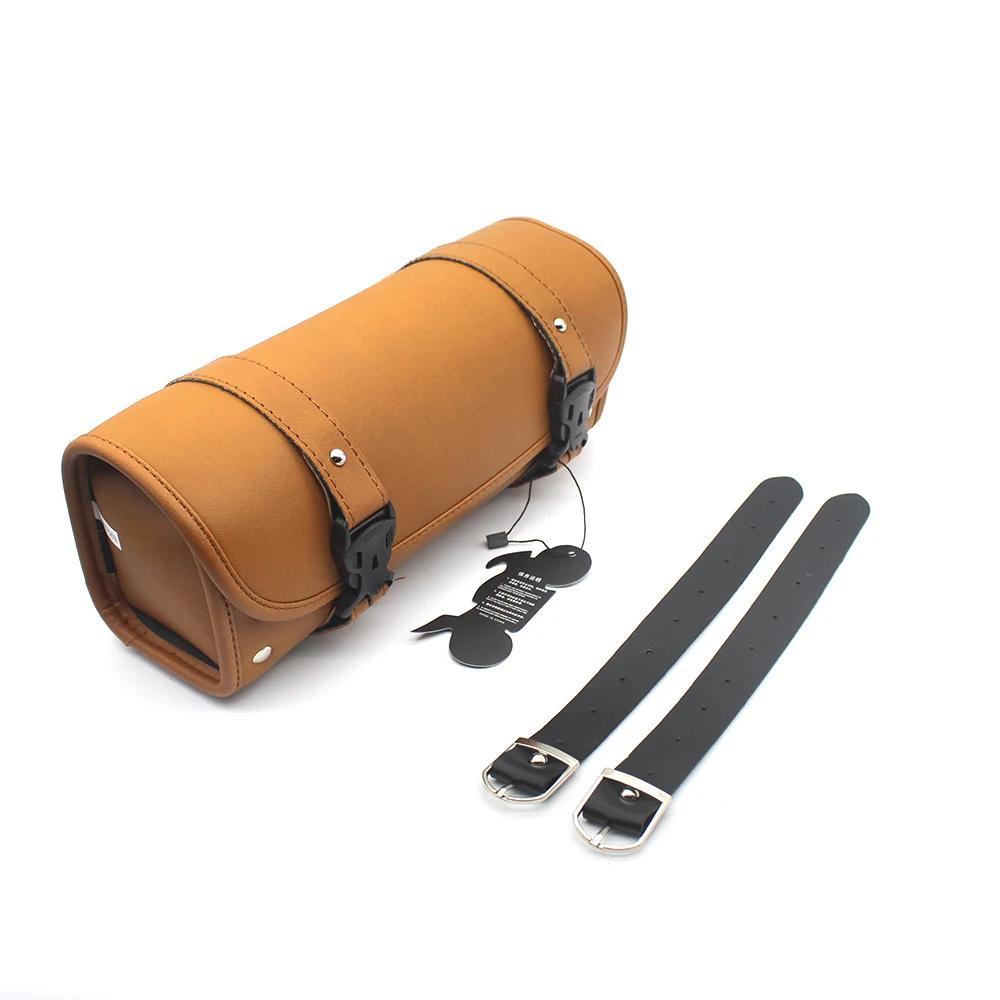 Pokhaomin – sac de selle de moto en cuir, sac à bagages, pochette de rangement pour outils pour Harl
