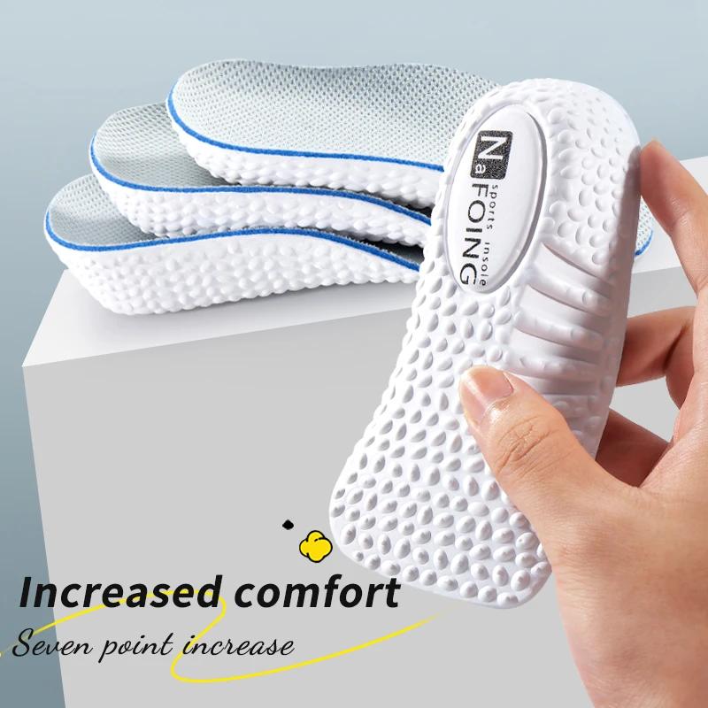 Semelles intérieures pour augmenter la hauteur hommes femmes chaussures pieds plats soutien de la vo