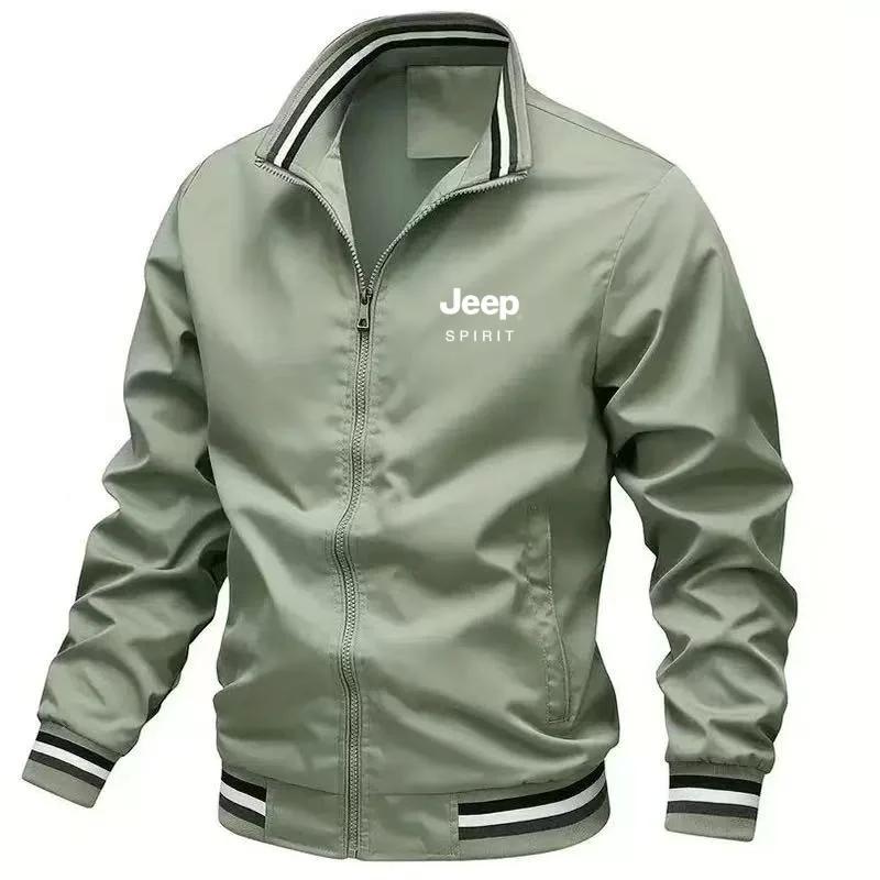 Nouvelle veste décontractée à col montant pour homme Jeep 2026, haute qualité, printemps-automne, co