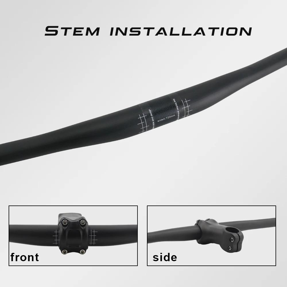 RXL SL 9-Guidon plat en carbone résistant pour VTT, guidon de vélo, accessoires de VTT, UD 256, 31.8