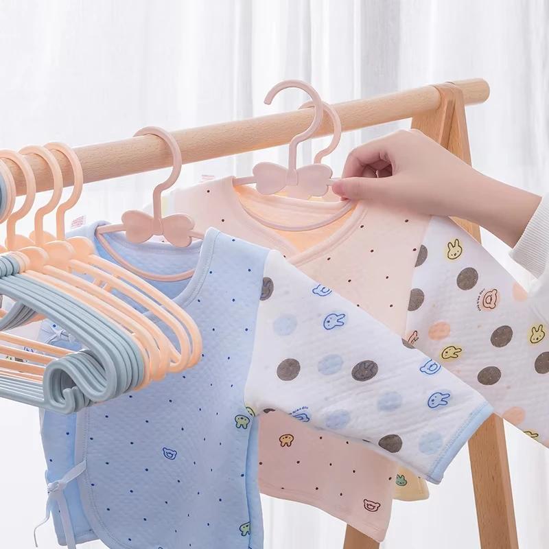 5/10/20/30/50pcs de cintres pour enfants en plastique Portable serviette écharpes cintres enfants vê