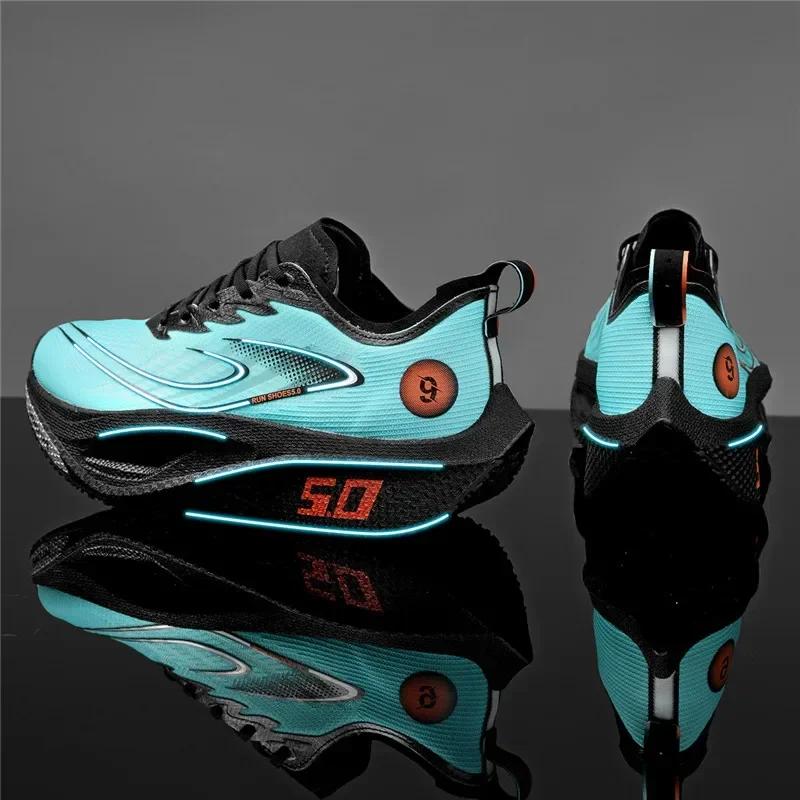 Chaussures de course unisexes avec plaque entièrement en carbone, baskets de course professionnelles