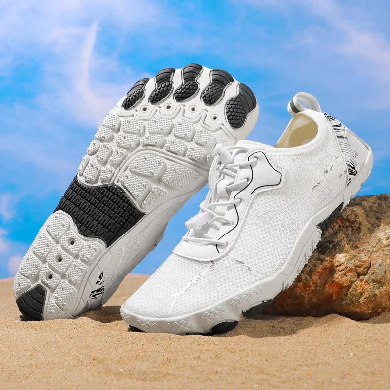 Chaussures de natation de plage d'été chaussures de pataugeoire en amont pieds nus pour hommes, chau
