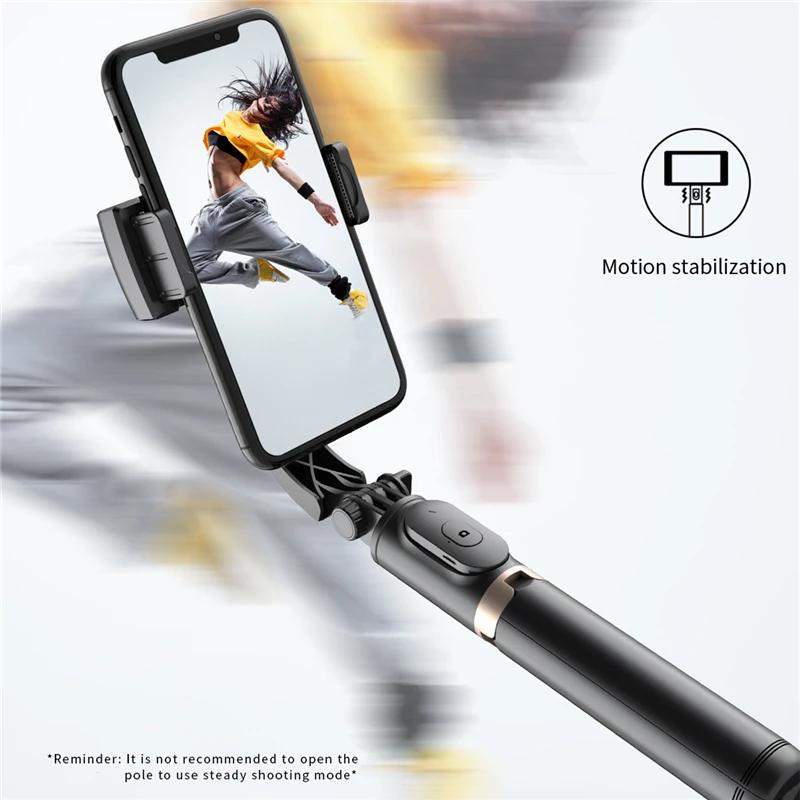 FGCLSY 2024 nouveau stabilisateur de cardan perche à Selfie trépied pliable sans fil avec obturateur