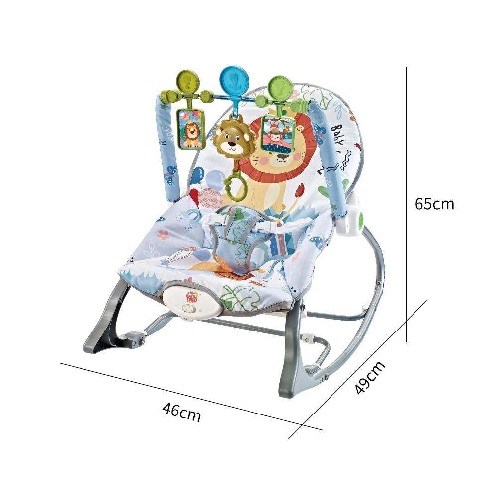 Chaise à bascule électrique pour bébé, berceau multifonctionnel, jouets avec vibration itude, lit no