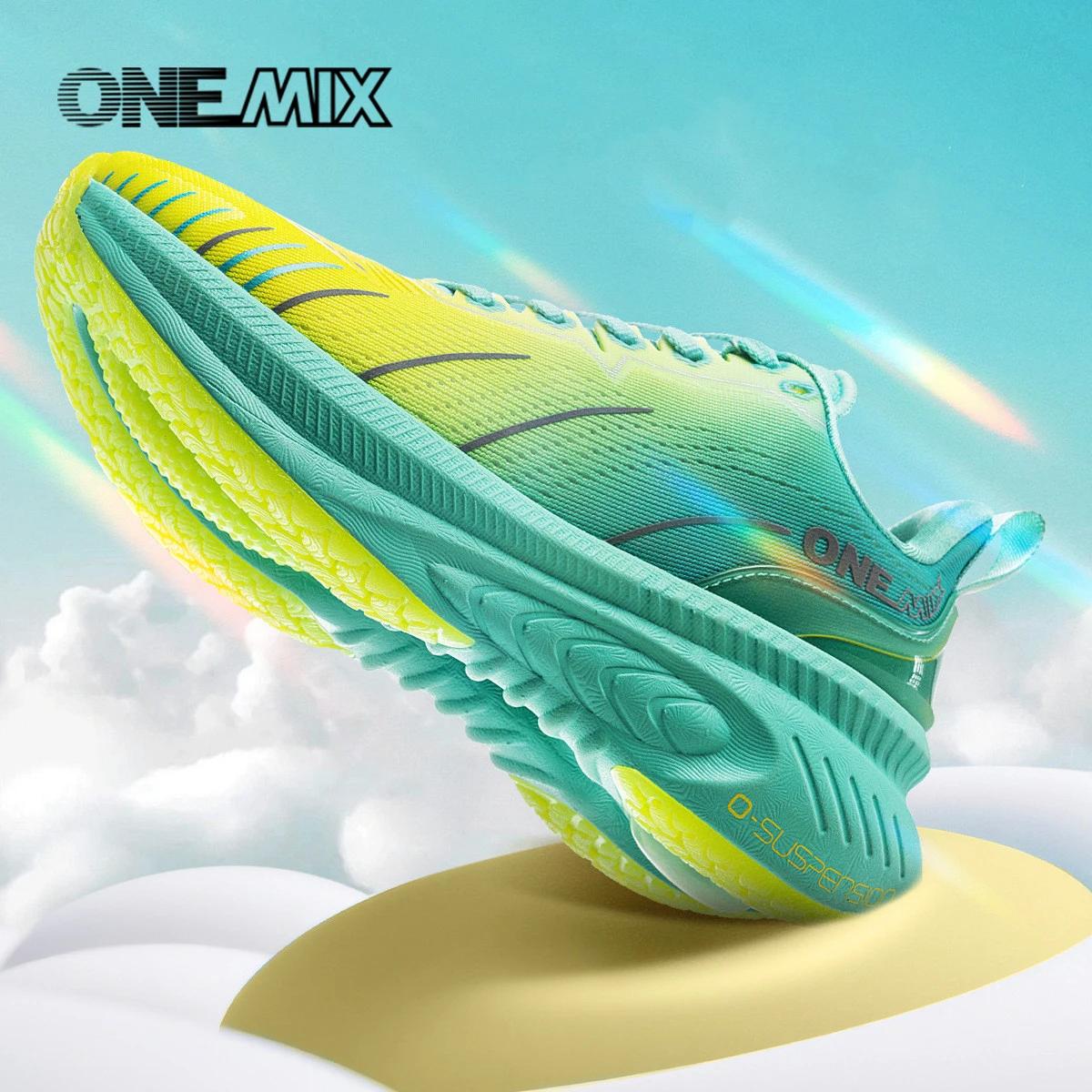 Chaussures de course rembourrées ONEMIX pour femmes - Antidérapantes automne hiver